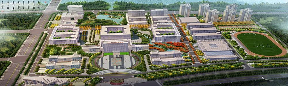 湖北职院南校区规划鸟瞰图(点击浏览全图) 湖北职院南校区规划鸟瞰图(点击浏览全图)